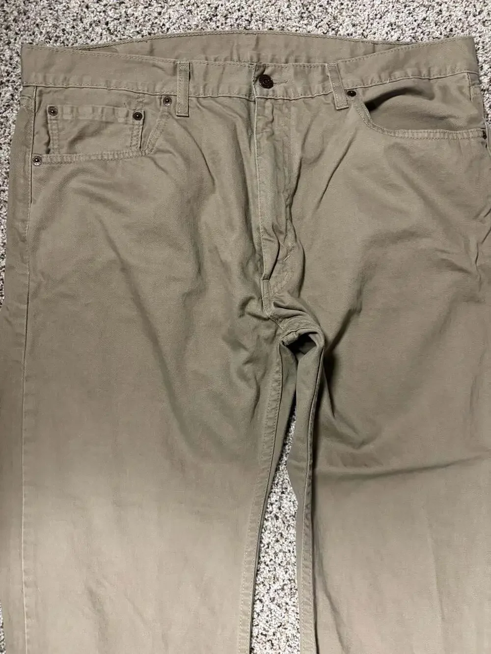 Levi's 505 Regular Straight Fit Khaki Jeans Pants Men's Size 40x30